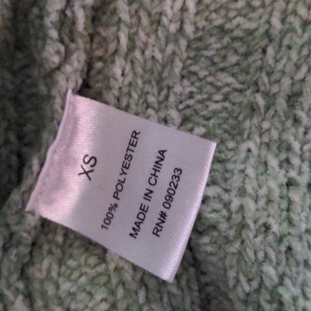 PacSun LA Hearts lime green crop spring sweater - Picture 4 of 4